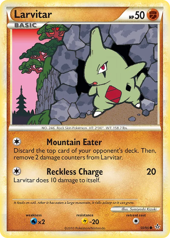 Larvitar #50 – HS—Unleashed