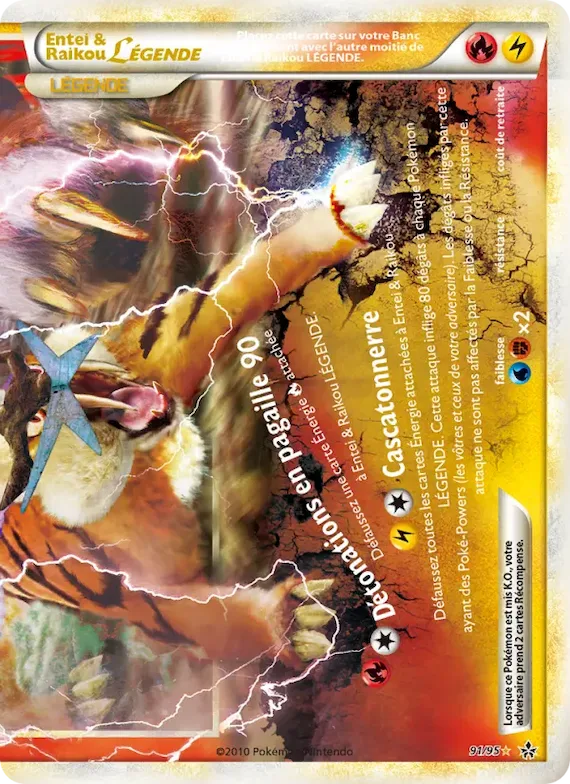 Entei & Raikou LÉGENDE (bas) 91 – Déchaînement