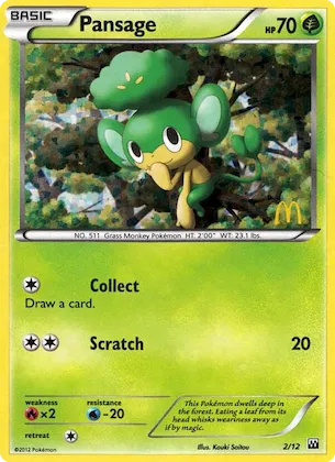 Pansage #2 – McDonald's Collection 2012
