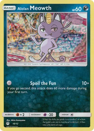 Alolan Meowth #10 – McDonald's Collection 2019