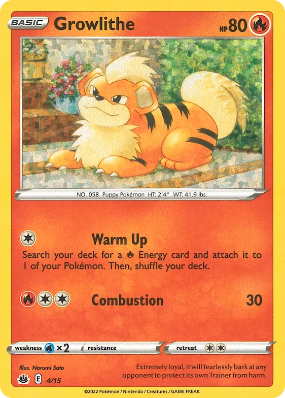 Growlithe #4 – McDonald's Collection 2022