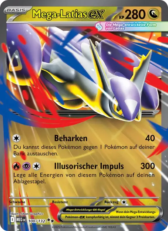 Mega-Latias-ex 100 – Mega-Entwicklung