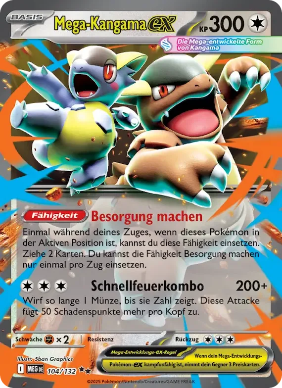 Mega-Kangama-ex 104 – Mega-Entwicklung