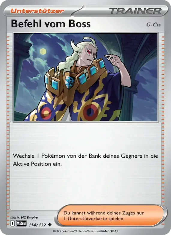 Befehl vom Boss 114 – Mega-Entwicklung