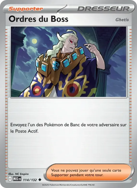 Ordres du Boss 114 – Méga-Évolution