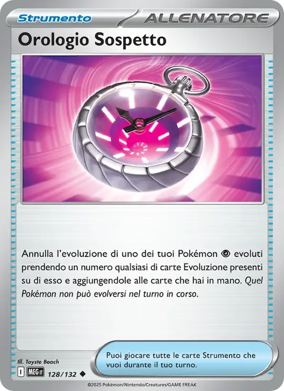 Orologio Sospetto 128 – Megaevoluzione