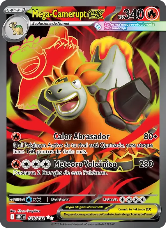 Mega-Camerupt ex 156 – Megaevolución
