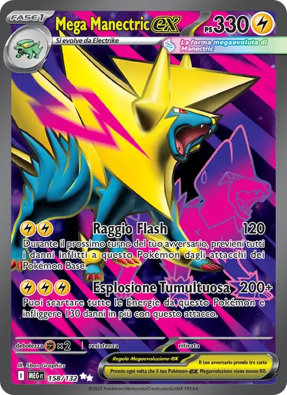 Mega Manectric-ex 158 – Megaevoluzione