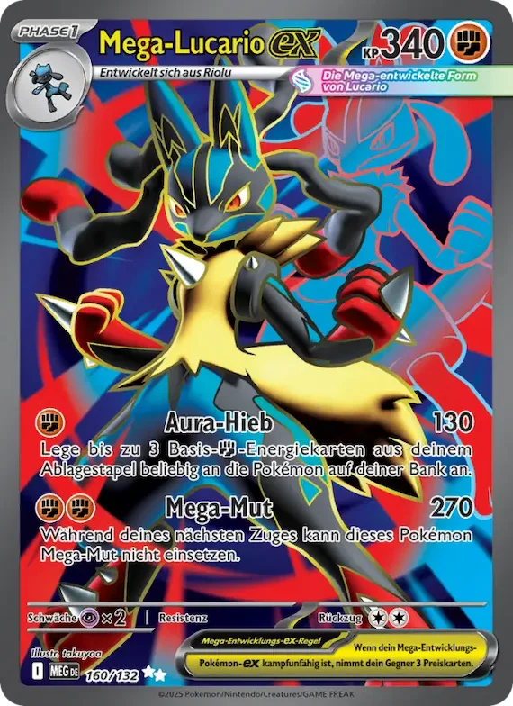 Mega-Lucario-ex 160 – Mega-Entwicklung