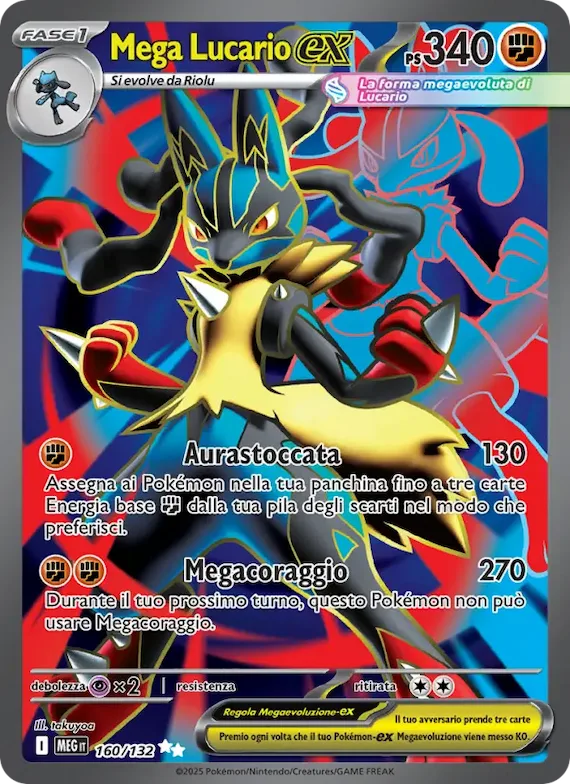 Mega Lucario-ex 160 – Megaevoluzione