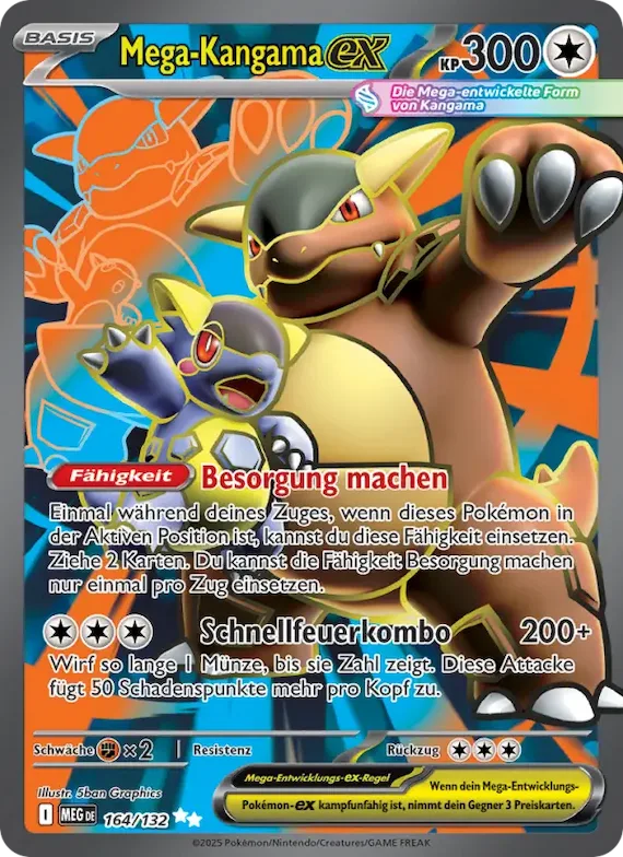 Mega-Kangama-ex 164 – Mega-Entwicklung