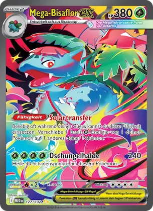 Mega-Bisaflor-ex 177 – Mega-Entwicklung