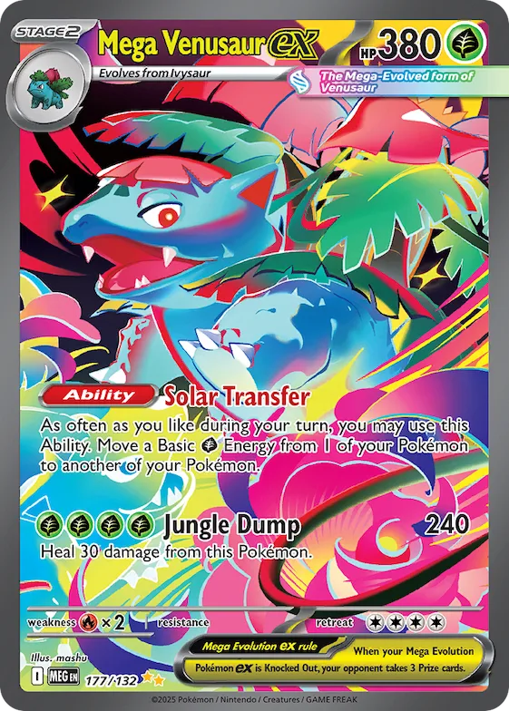 Mega Venusaur ex #177 – Mega Evolution
