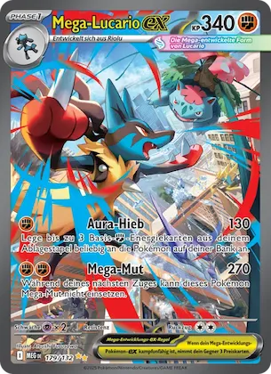 Mega-Lucario-ex 179 – Mega-Entwicklung