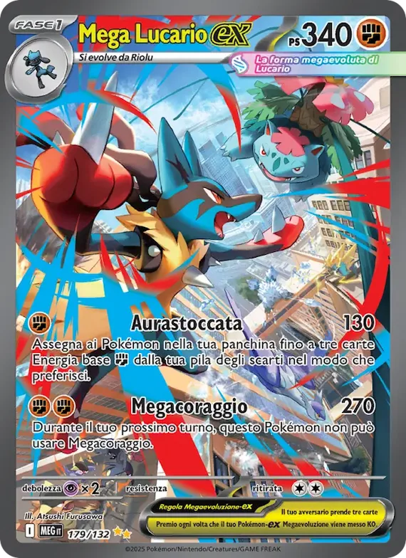 Mega Lucario-ex 179 – Megaevoluzione