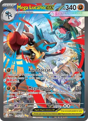Mega Lucario-ex 179 – Megaevoluzione
