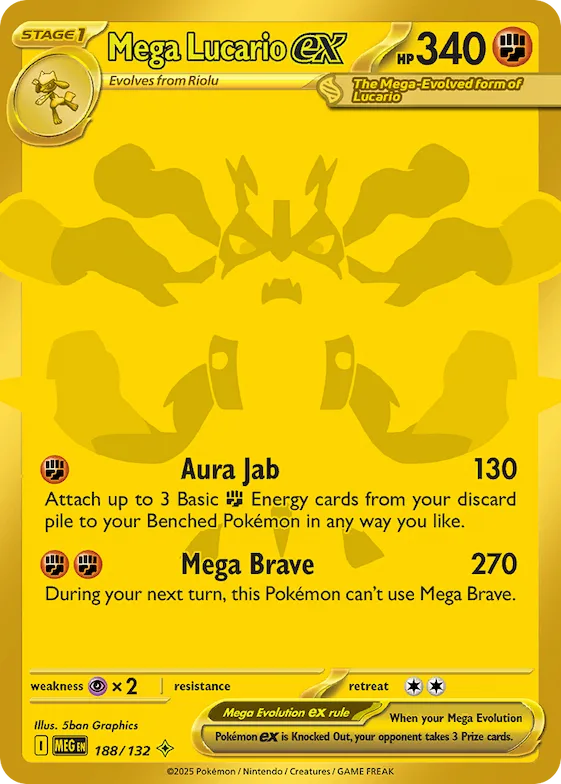 Mega Lucario ex #188 – Mega Evolution