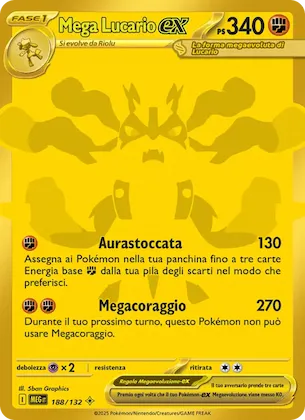 Mega Lucario-ex 188 – Megaevoluzione
