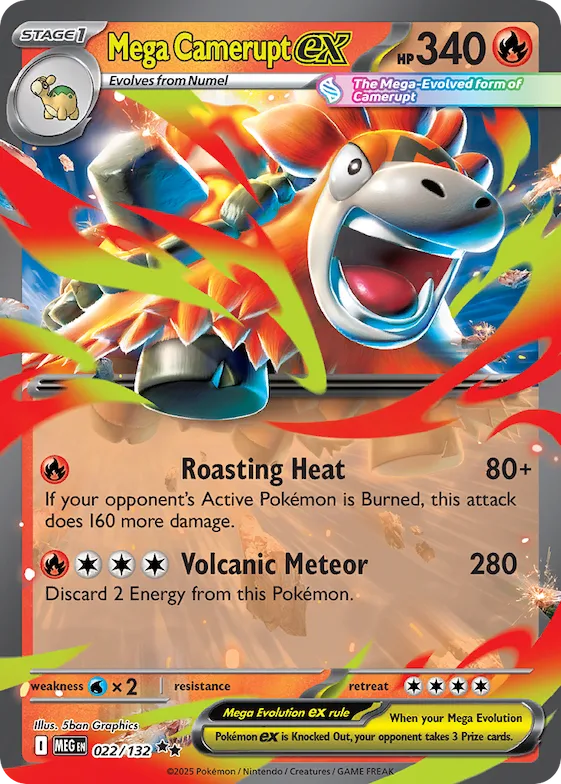 Mega Camerupt ex 22 – Megaevolução