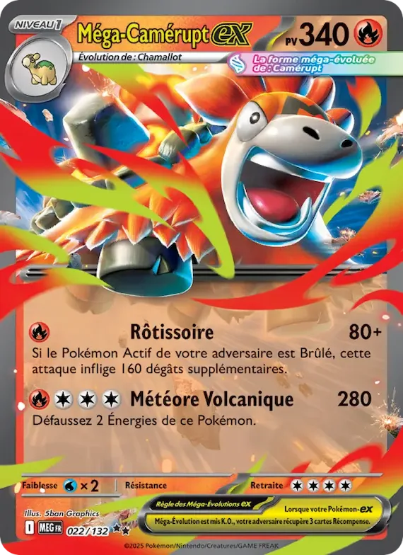 Méga-Camérupt-ex 22 – Méga-Évolution