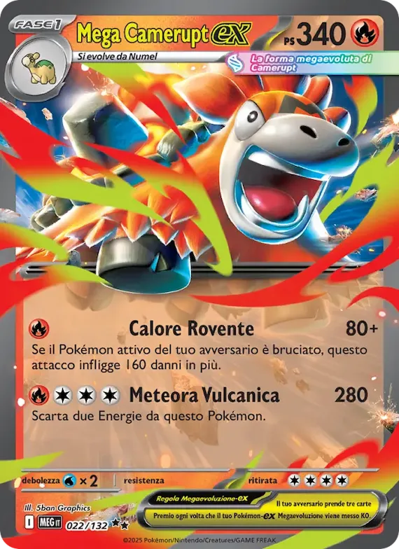 Mega Camerupt-ex 22 – Megaevoluzione
