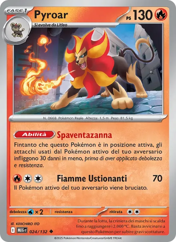 Pyroar 24 – Megaevoluzione