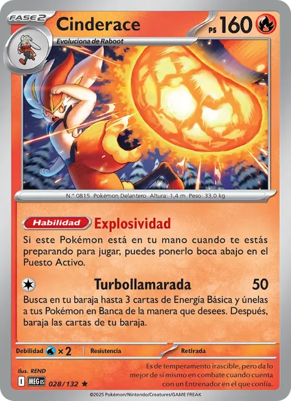 Cinderace 28 – Megaevolución