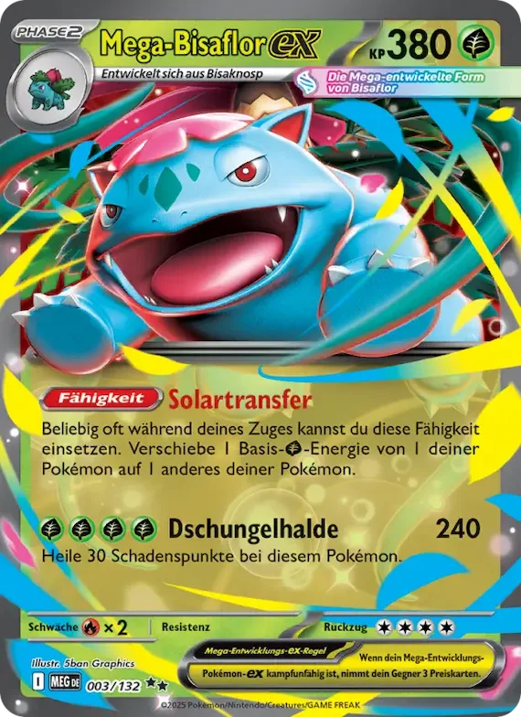 Mega-Bisaflor-ex 3 – Mega-Entwicklung
