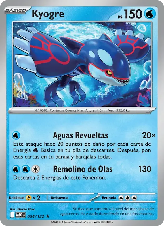 Kyogre 34 – Megaevolución