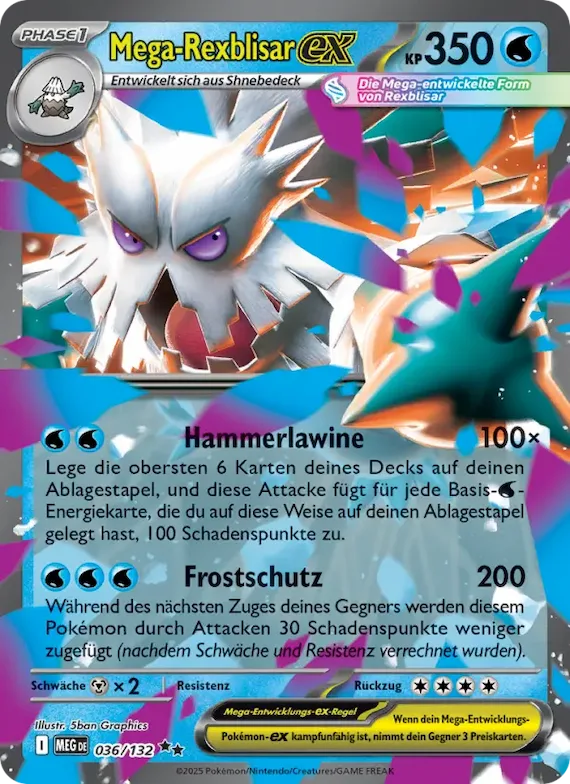 Mega-Rexblisar-ex 36 – Mega-Entwicklung