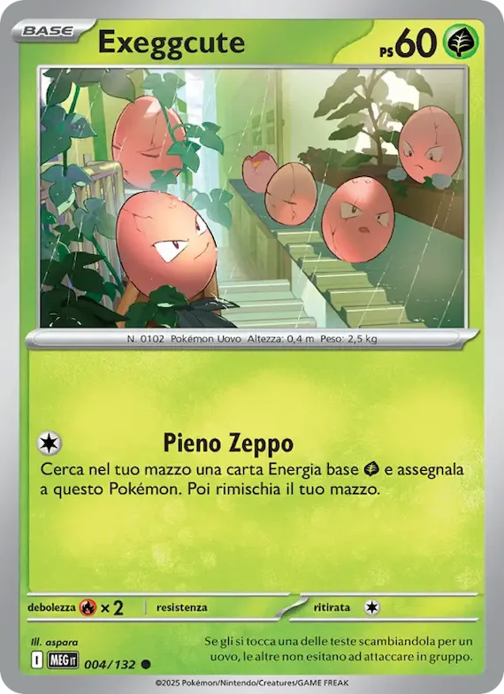 Exeggcute 4 – Megaevoluzione