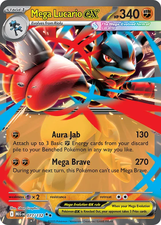 Mega Lucario ex #77 – Mega Evolution