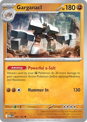Garganacl #84 – Mega Evolution