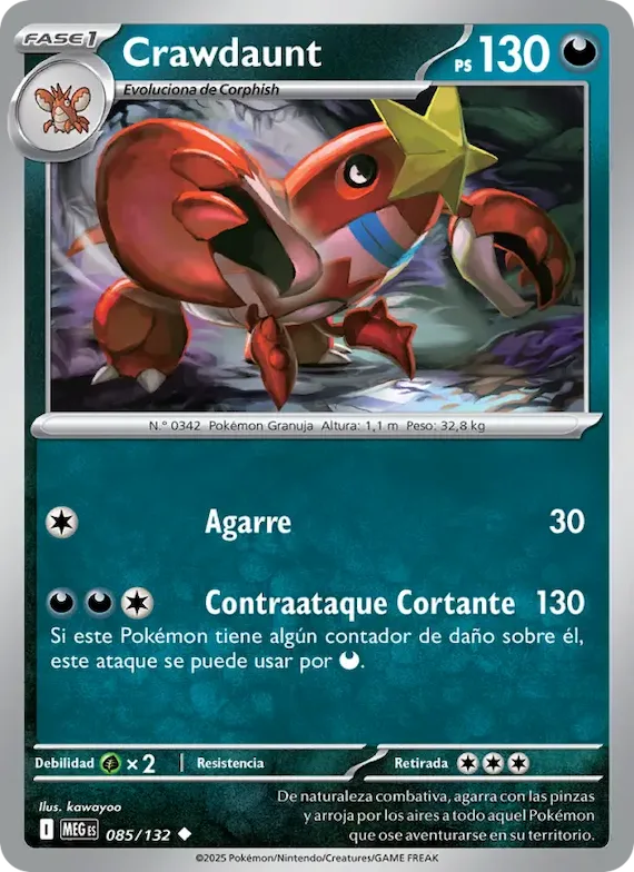 Crawdaunt 85 – Megaevolución