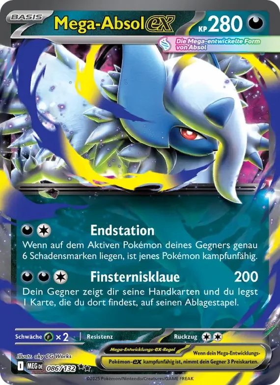Mega-Absol-ex 86 – Mega-Entwicklung