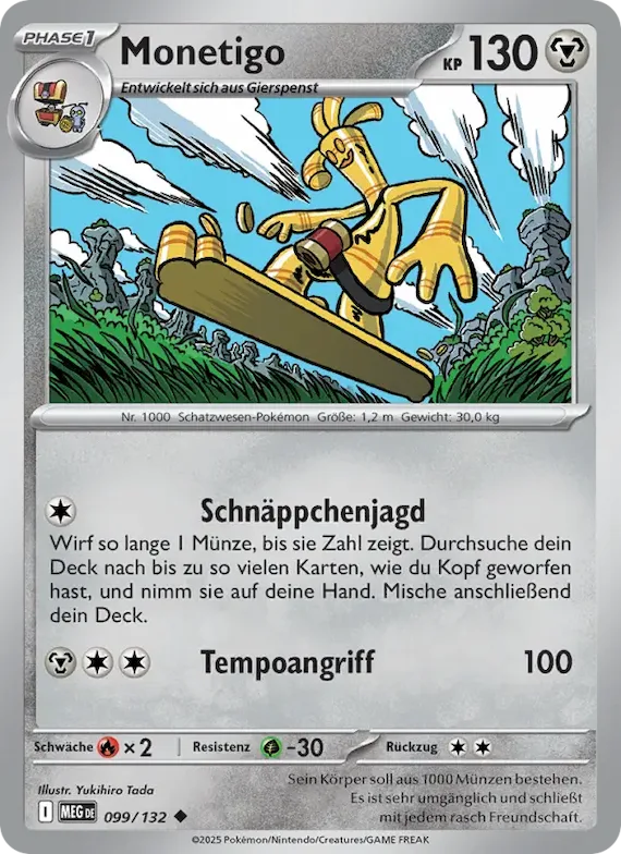 Monetigo 99 – Mega-Entwicklung