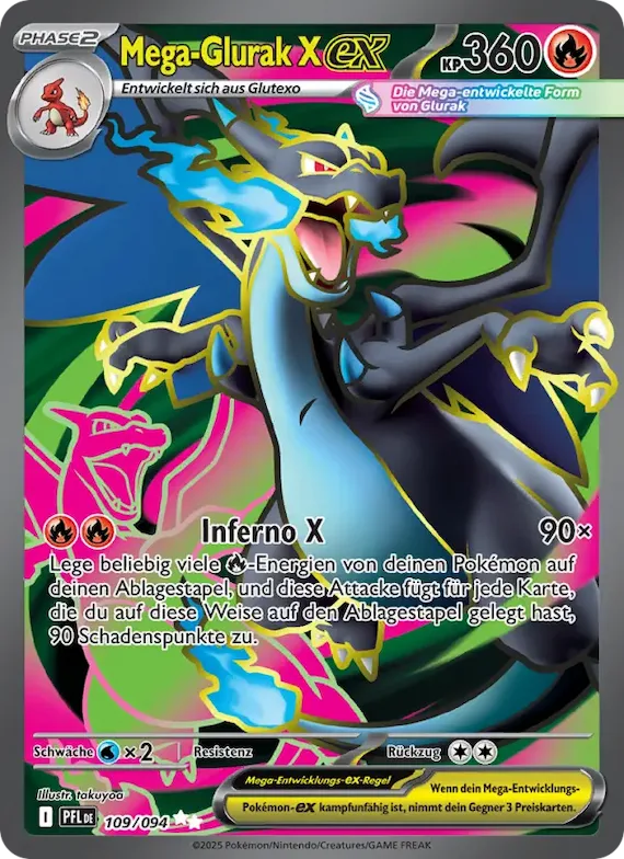 Mega-Glurak X-ex 109 – Fatale Flammen