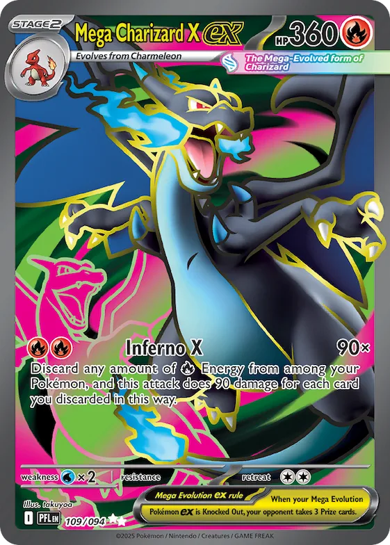 Mega Charizard X ex #109 – Phantasmal Flames