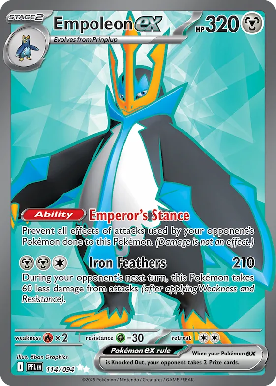 Empoleon ex #114 – Phantasmal Flames