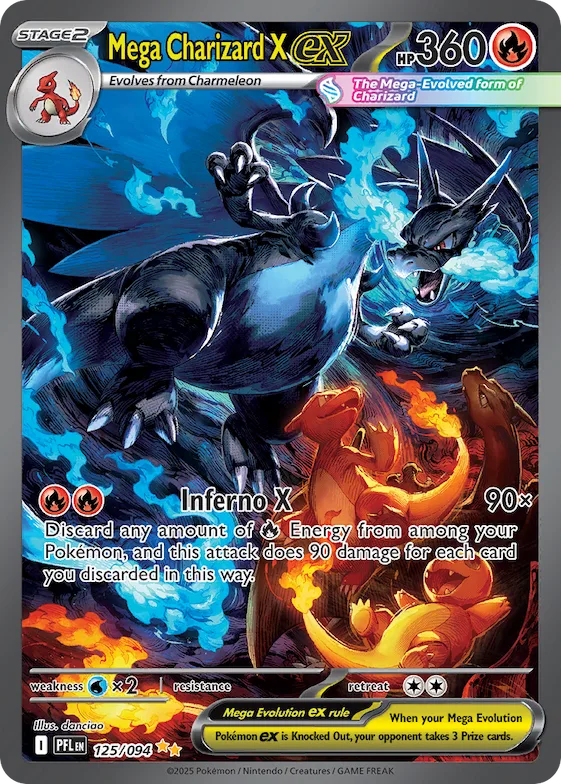 Mega Charizard X ex #125 – Phantasmal Flames