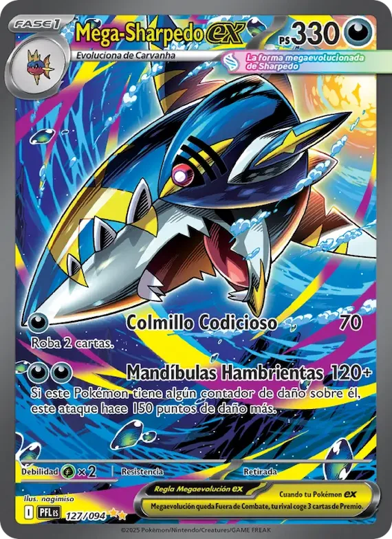 Mega-Sharpedo ex 127 – Fuegos Fantasmales