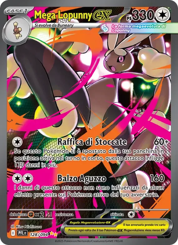 Mega Lopunny-ex 128 – Fiamme Spettrali