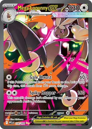 Mega Lopunny ex #128 – Phantasmal Flames