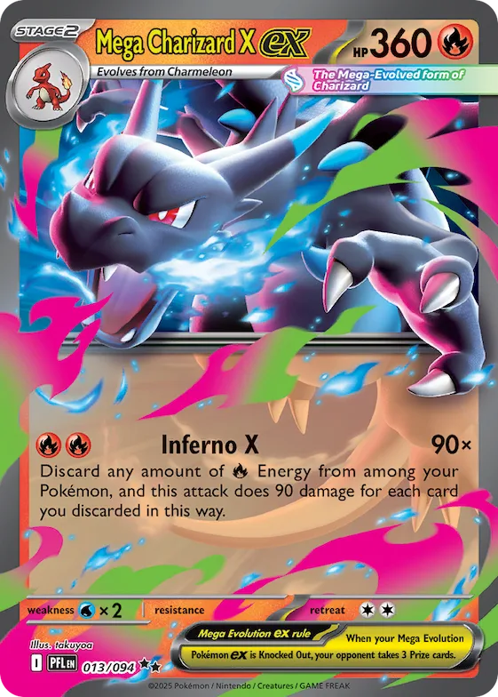 Mega Charizard X ex #13 – Phantasmal Flames