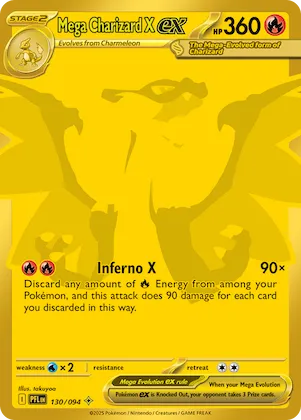 Mega Charizard X ex #130 – Phantasmal Flames