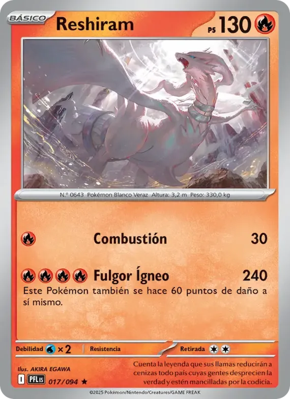 Reshiram 17 – Fuegos Fantasmales