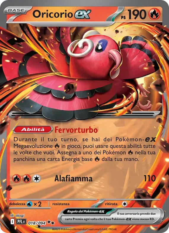 Oricorio-ex 18 – Fiamme Spettrali
