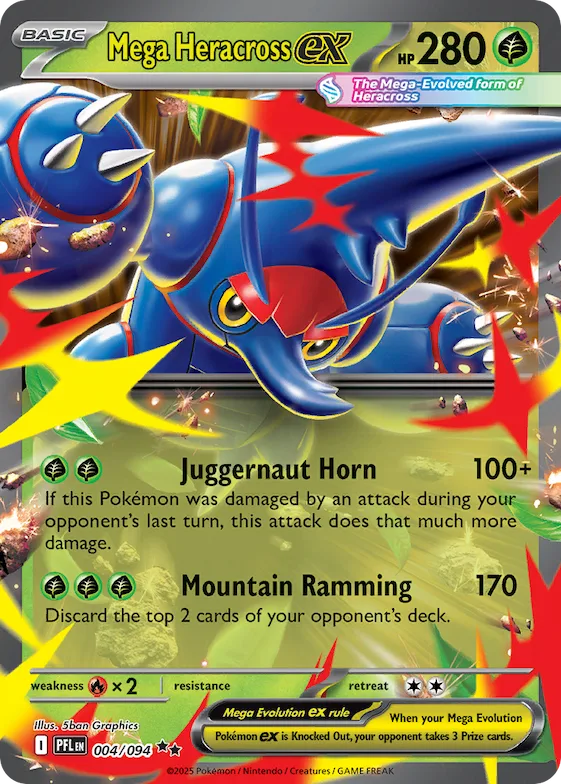Mega Heracross ex #4 – Phantasmal Flames