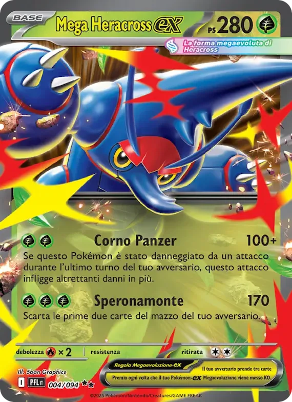 Mega Heracross-ex 4 – Fiamme Spettrali