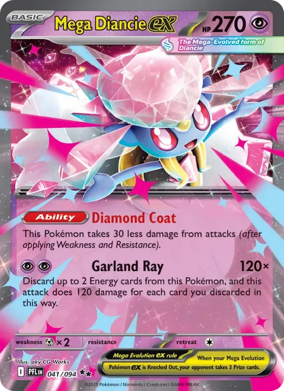 Mega Diancie ex #41 – Phantasmal Flames